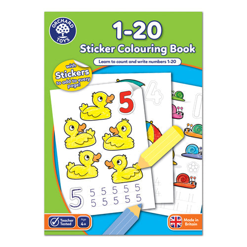 1-20 Colouring Book - Home Story Time