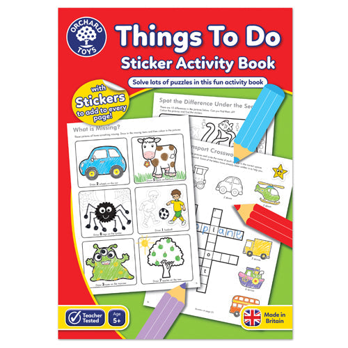Things To Do Activity Book - Little Reader Fun